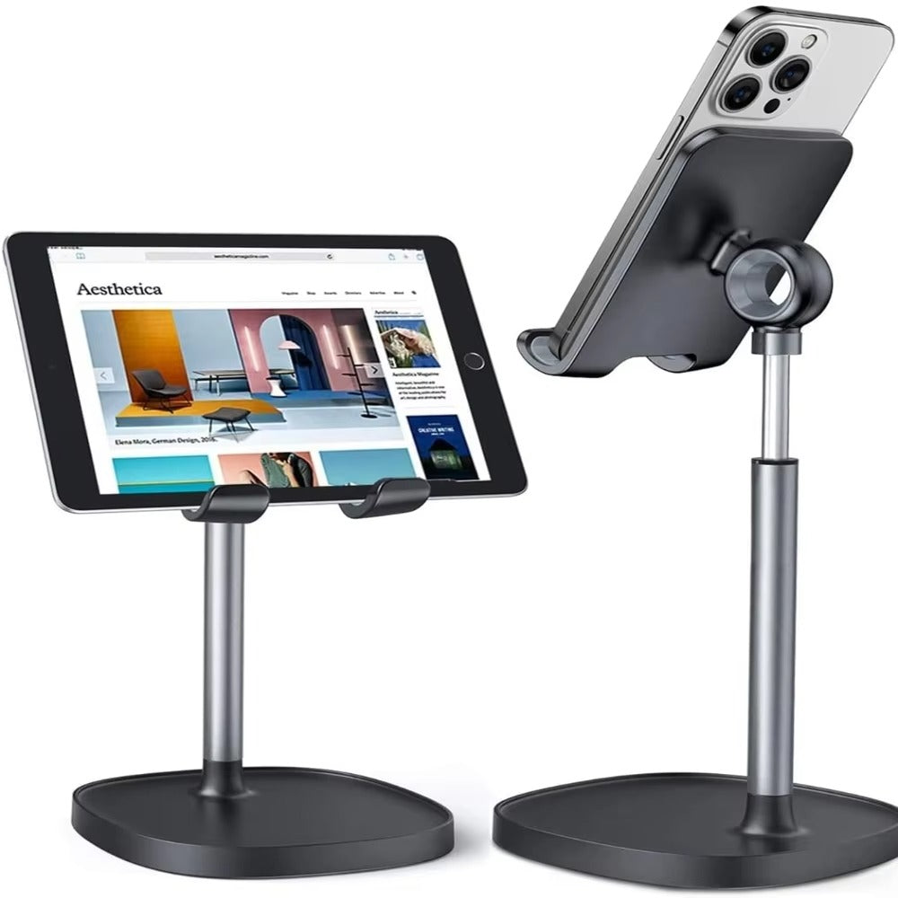 ستاند جوال قابل للتعديل من LISEN للمكتب، حامل جوال قابل للطي متوافق مع iPhone و iPad Air و Nintendo Switch والتابلت من 4 إلى 10 بوصات، يناسب حافظات OtterBox، إكسسوار للمكتب والألعاب