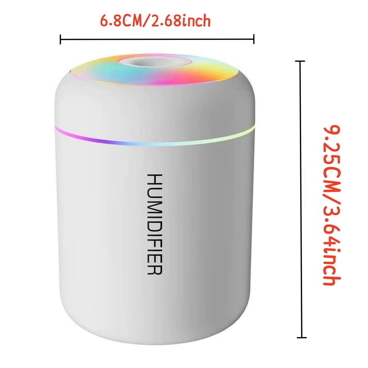 180ML USB Mini Air Humidifier & Aroma Diffuser – Portable Essential Oil Mist Maker with LED Night Light