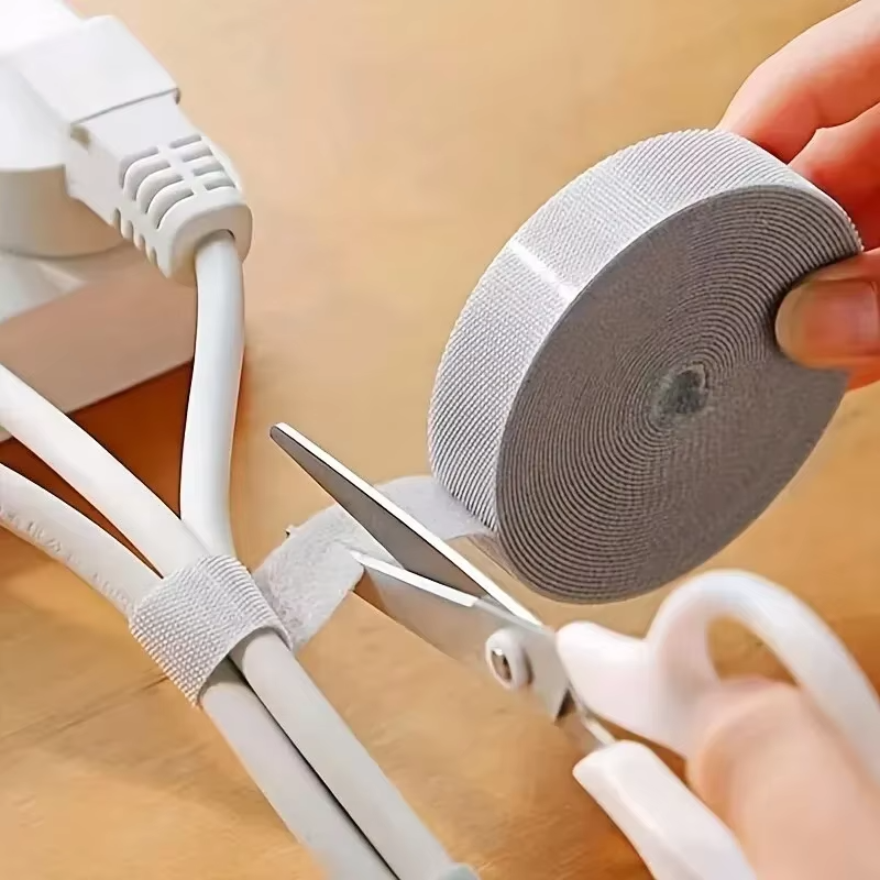 1M/5M Cable Organizer Wire Management Wrap – Flexible Cable Winder Protector for Earphones, USB Cables, Mouse Cords, iPhone, Samsung & Xiaomi
