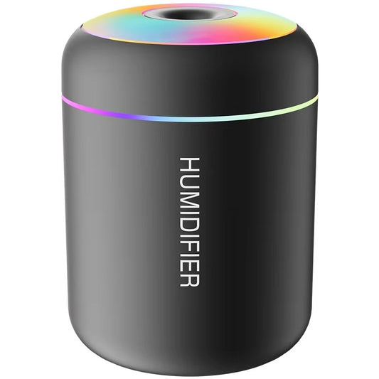 180ML USB Mini Air Humidifier & Aroma Diffuser – Portable Essential Oil Mist Maker with LED Night Light