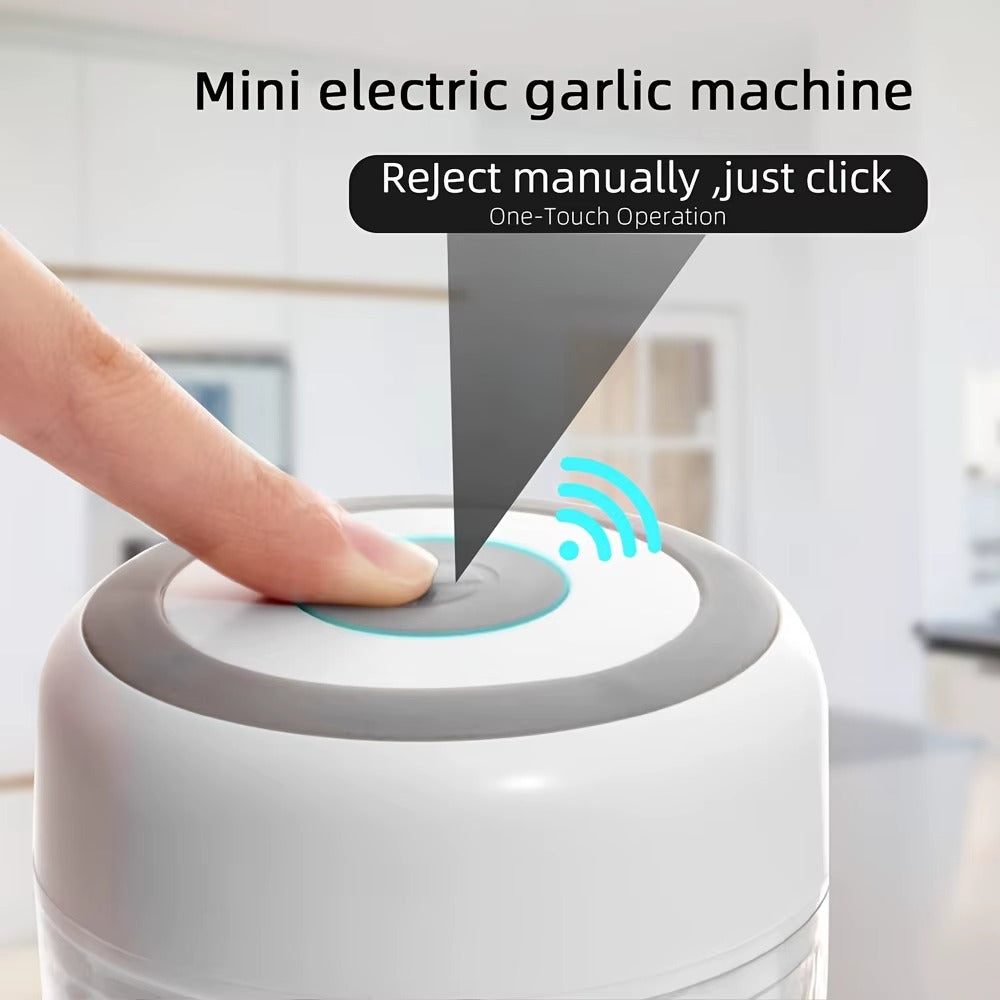 قطاعة ثوم كهربائية صغيرة – محضرة طعام محمولة بمنفذ USB للمطبخ