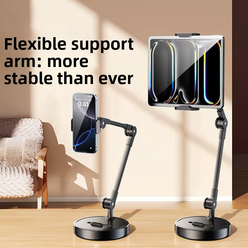 Adjustable Overhead Phone Holder Stand – Desktop Mobile Mount for Video Recording, Live Streaming & Vlogging